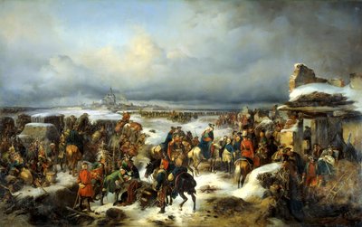 La cattura della fortezza prussiana di Kolberg il 16 dicembre 1761, 1852 da Alexander von Kotzebue