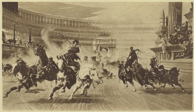La corsa delle bighe (fotoincisione) da Alexander von Wagner