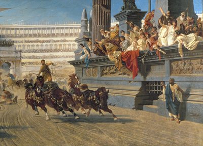 La corsa delle bighe (dettaglio) da Alexander von Wagner