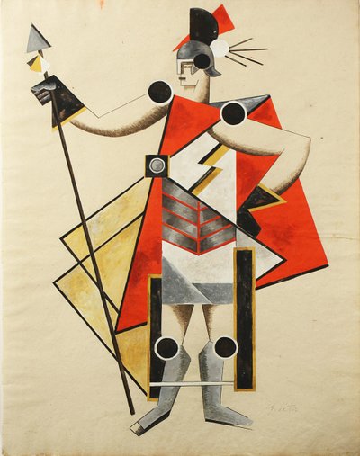 Costume per il dramma La Signora Invisibile, 1924 da Alexandra Alexandrowna Exter