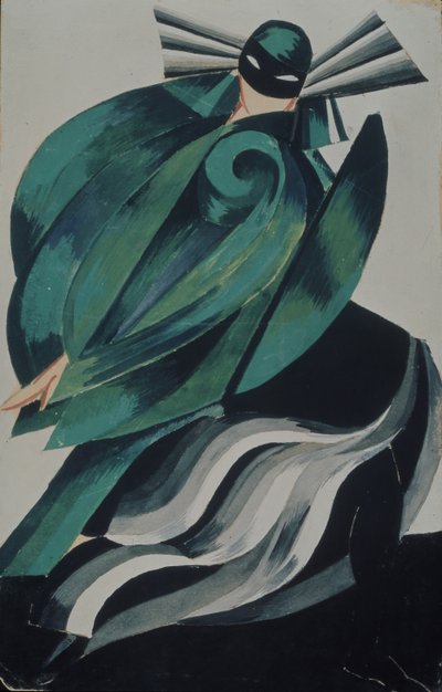 Quarta mascherata femminile. Costume per il teatro Romeo e Giulietta di W. Shakespeare, 1921 da Alexandra Alexandrowna Exter