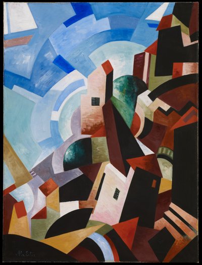 Città italiana sul mare, c.1917 da Alexandra Alexandrowna Exter