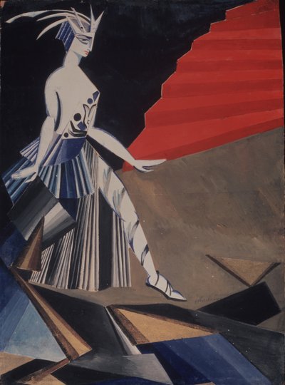 Salomè. Costume per il dramma Salomè di O. Wilde, 1917 da Alexandra Alexandrowna Exter