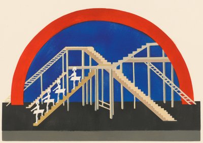 Scenografia dal portfolio Décors de Théâtre, 1930 da Alexandra Alexandrowna Exter