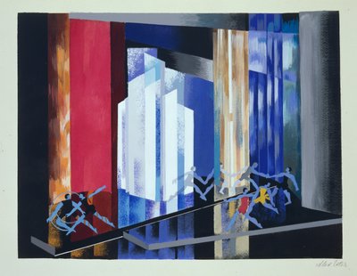 Scenografia per un balletto, illustrazione da 
