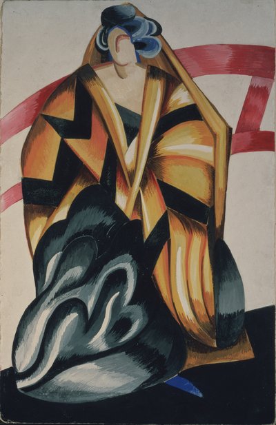 Balia. Costume per la commedia Romeo e Giulietta di W. Shakespeare, 1921 da Alexandra Alexandrowna Exter