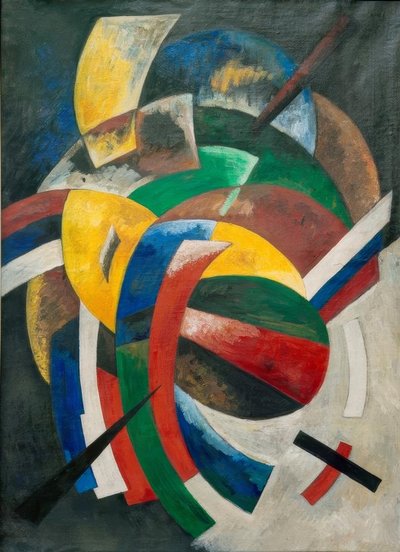 Dinamica dei colori (Blu-Bianco-Rosso) da Alexandra Alexandrowna Exter
