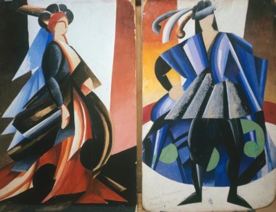 Bozzetti di costumi per Romeo e Giulietta da Alexandra Alexandrowna Exter