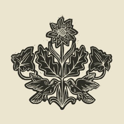 Eleganti uccelli floreali da Alexandra Weise