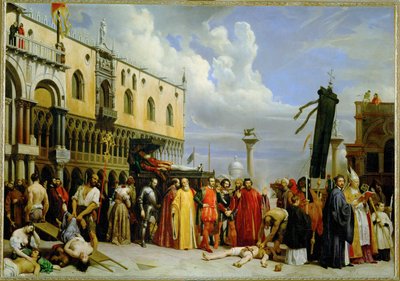 Onoranze funebri per Tiziano, morto a Venezia durante la peste del 1576 - Celebrazioni funebri per Tiziano ... da Alexandre-Jean-Baptiste Hesse
