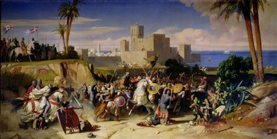 La presa di Beirut da parte dei crociati nel 1197 da Alexandre-Jean-Baptiste Hesse