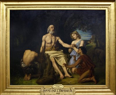 Rappresentazione di Omero, poeta greco del IX secolo a.C. sull