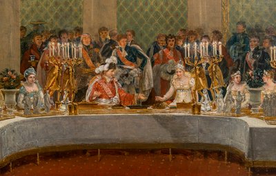 Il banchetto per il matrimonio di Napoleone Bonaparte (1769-1821) e Maria Luisa d