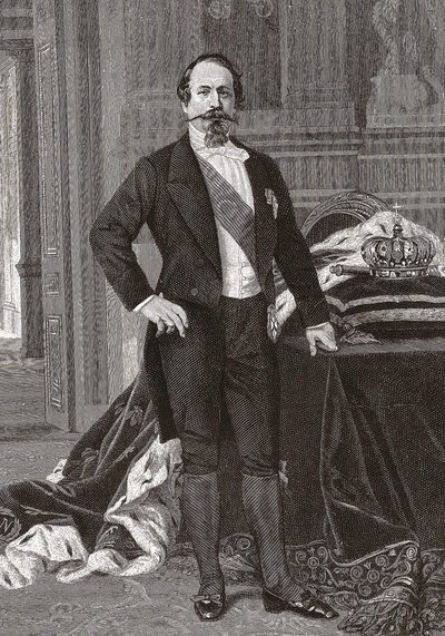 Ritratto di Napoleone III, Imperatore dei Francesi - incisione dal dipinto di Alessandro Cabanel da after Alexandre Cabanel