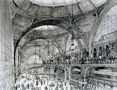 Stazione Centrale, Bucarest, Romania, da Orientalisme et Architecture Contemporaine da Alexandre Auguste Louis Marcel