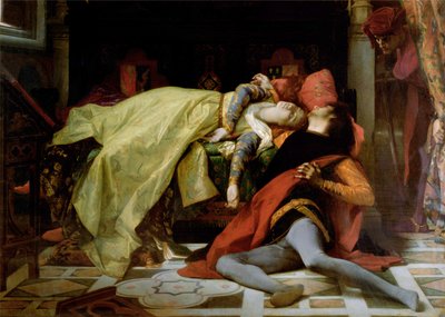 Morte di Francesca da Rimini e Paolo Malatesta, 1870 da Alexandre Cabanel