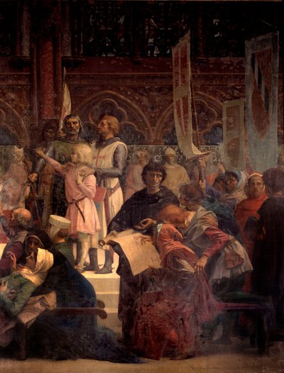 Re Luigi IX detto San Luigi (1214-1270) rende giustizia da Alexandre Cabanel