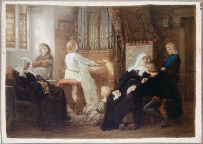 La vedova del maestro di coro da Alexandre Cabanel