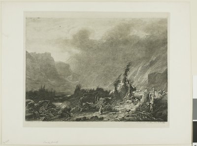 Paesaggio alpino da Alexandre Calame