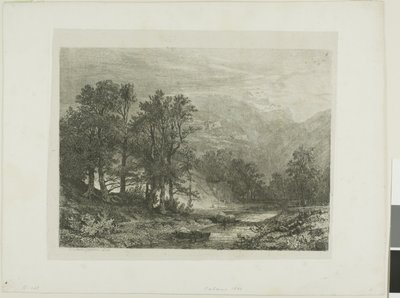 Paesaggio alpino da Alexandre Calame