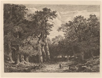 Coppia in una radura da Alexandre Calame