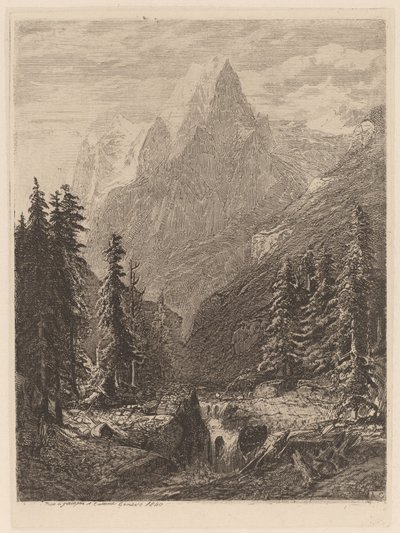 Prato di montagna da Alexandre Calame