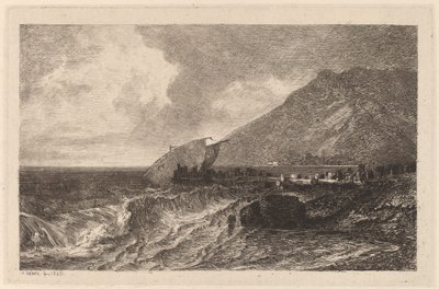Naufragio su una costa da Alexandre Calame
