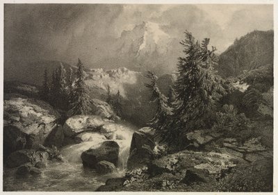 Tempesta nelle Alpi da Alexandre Calame