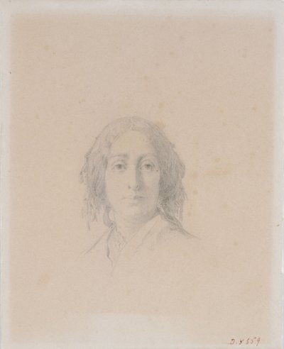 Ritratto di George Sand da Alexandre Damien Manceau