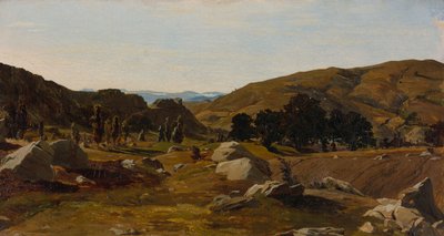 Paesaggio vicino a Chiusi, Toscana da Alexandre Desgoffe