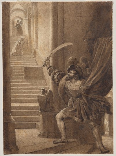 Francesco I brandisce una spada da Alexandre Evariste Fragonard