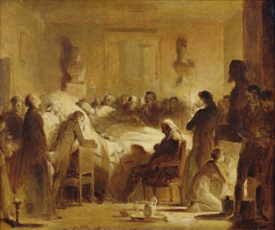 Gli ultimi momenti di Carlo Ferdinando di Francia nella sala dell