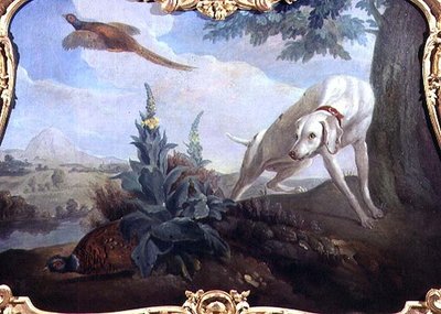 Cane con Selvaggina in un Paesaggio da Alexandre F. (school of) Desportes