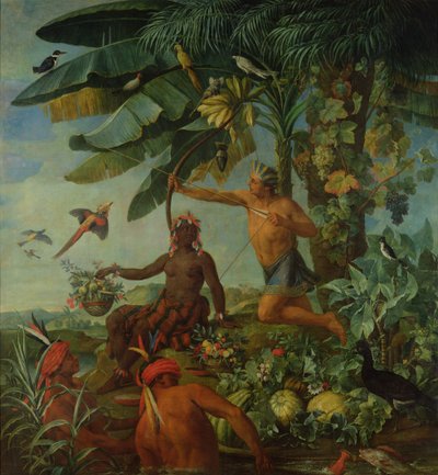 Il cacciatore e pescatore indiano, 1741 da Alexandre Francois Desportes