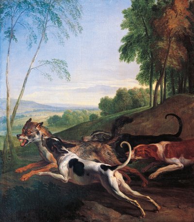 Caccia al lupo da Alexandre Francois Desportes