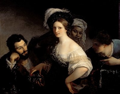 La giovane cortigiana da Alexandre Francois Xavier Sigalon