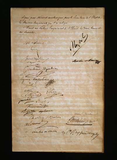 Pagina finale del certificato di matrimonio tra Maria Luisa d