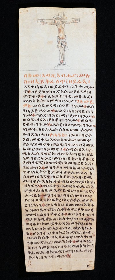 Lettera con crocifisso scritta dal re Claudio d