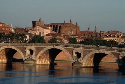 Pont-Neuf sul fiume Garonna, Tolosa, Midi-Pirenei, Francia da Nicolas Toussaint Charlet