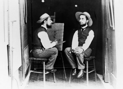 Il pittore francese Henri de Toulouse Lautrec (Albi) da Nicolas Toussaint Charlet