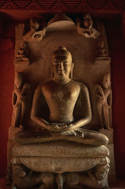 Statua di Tirthankara, tempio Jain n. 24, Deogarh, Uttar Pradesh, India, VIII-XVII secolo da Nicolas Toussaint Charlet