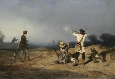 Caccia agli uccelli, 1830 da Alexandre Gabriel Decamps