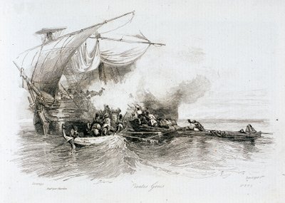 Pirati greci da Alexandre Gabriel Decamps