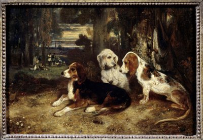Cani da caccia a riposo da Alexandre Gabriel Decamps