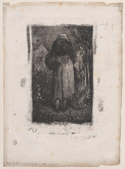 Vecchia mendicante, 1833-38 da Alexandre Gabriel Decamps