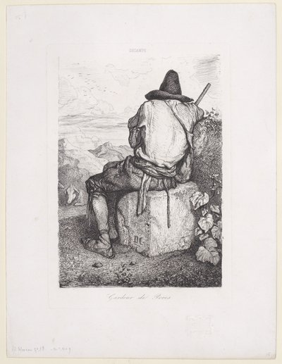 Guardiano di maiali, 1843 da Alexandre Gabriel Decamps