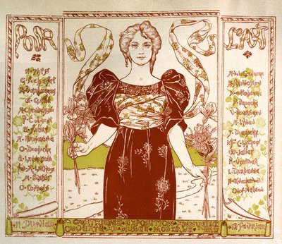 Mostra Art Nouveau a Bruxelles, c. 1895-1897 da Alexandre Hannotiau