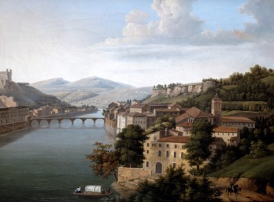 Vista del Rodano, c1777-1840 da Alexandre Haycinthe Dunouy