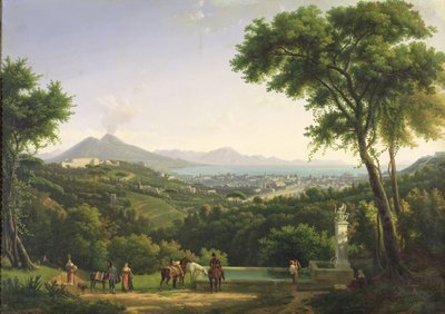Vista di Napoli da Capodimonte, 1813 da Alexandre Hyacinthe Dunouy