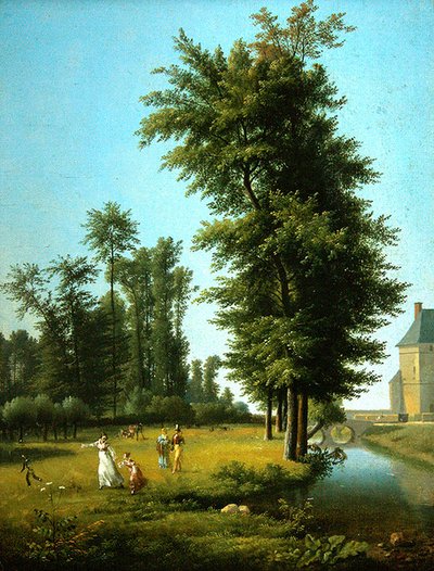 Veduta di un prato da Alexandre Hyacinthe Dunouy